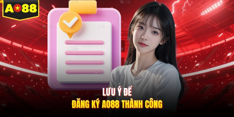 Lưu ý để đăng ký AO88 thành công