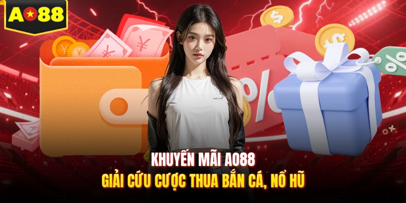 Khuyến mãi AO88 giải cứu cược thua bắn cá, nổ hũ